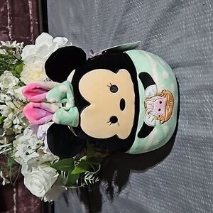 Original 🎁 Squishmallow Disney Easter Minnie Mouse w/Factory Easter Stitch Tag!